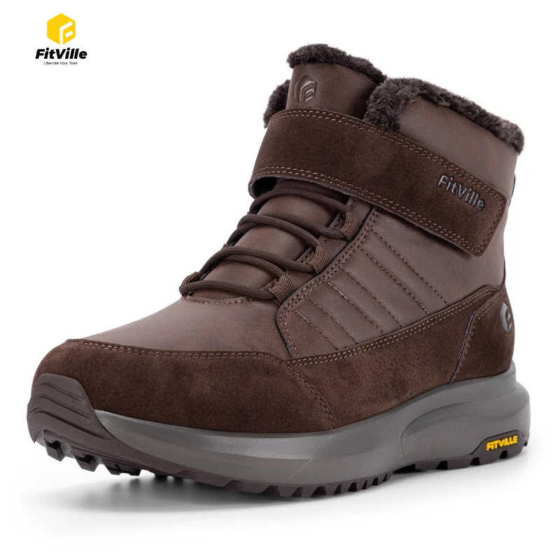 Men'S Shoes Water Resistant - Stivali Invernali da Uomo FitVille, Calzata