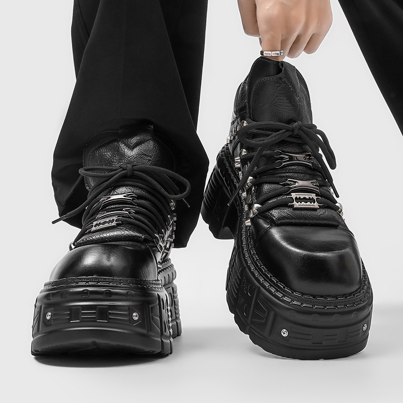 Men'S Shoes Increase Height - Nuove Scarpe Gotiche Punk da Uomo
