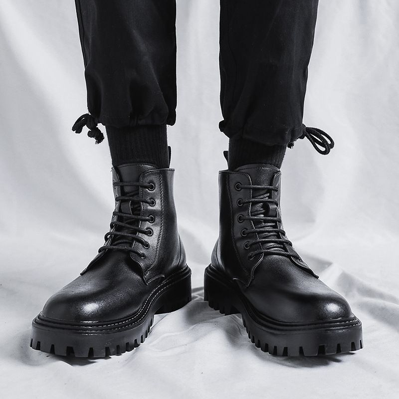 Stivali Alti in Pelle da Uomo, - Men'S Shoes Increase Height recensione e prezzo