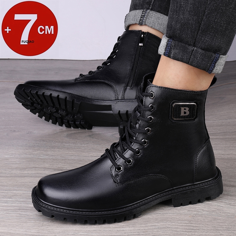 Stivali da uomo in pelle con r - Men'S Shoes Increase Height recensione e prezzo